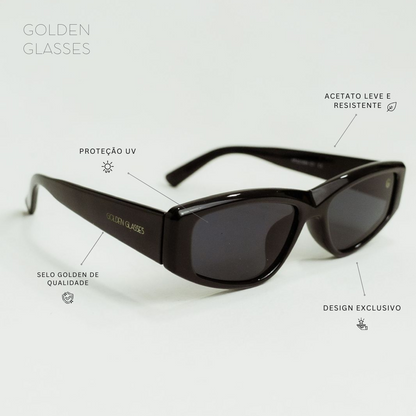 Damen Sonnenbrille Schwarz Eleganz