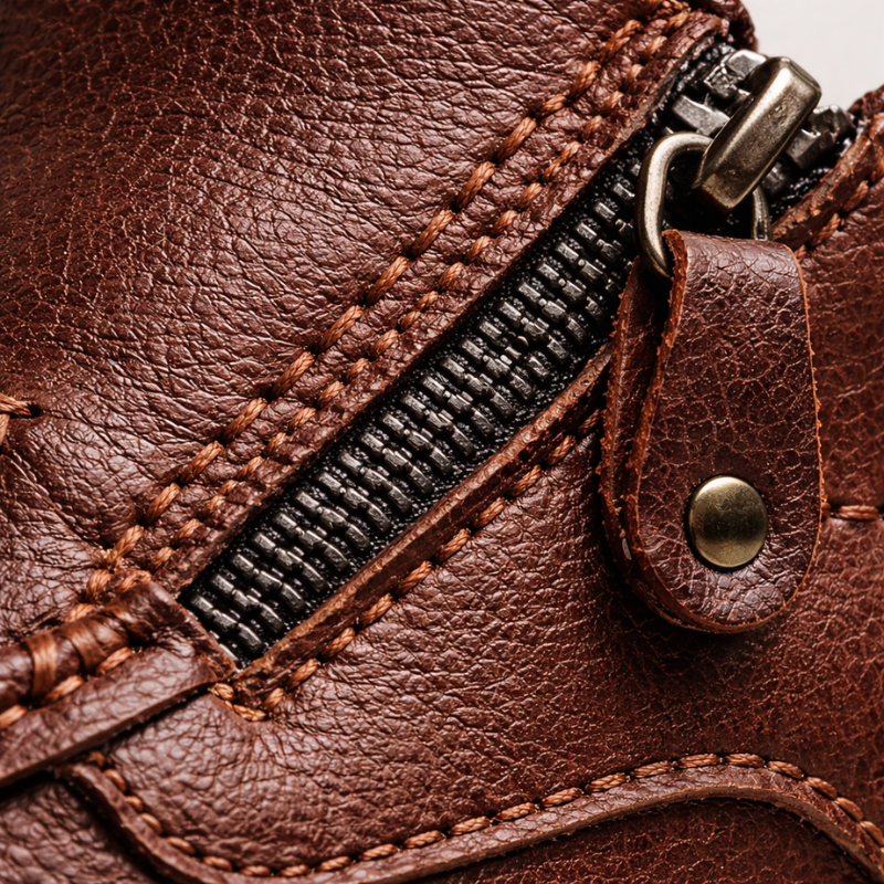 TERRAZ Leder-Set — Schuh und Geldbörse mit RFID-Schutz