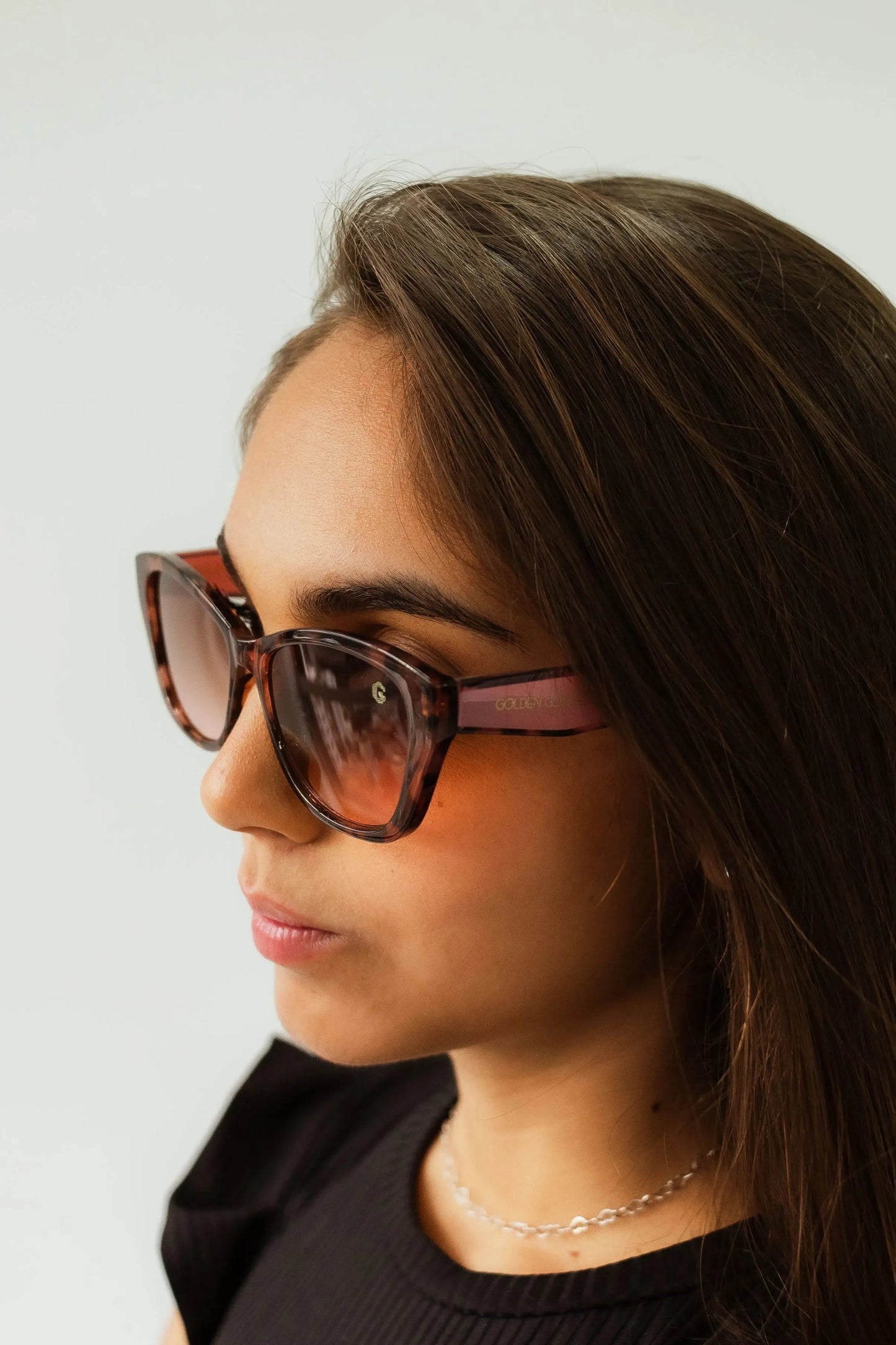 Damen Sonnenbrille Aurora Animal Rosé