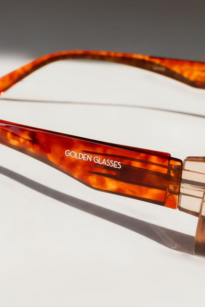 Damen Sonnenbrille Fantasy Rosé/Tierdruck