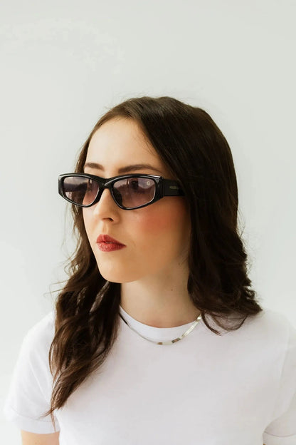 Damen Sonnenbrille Eleganz Schwarz Kosmetik