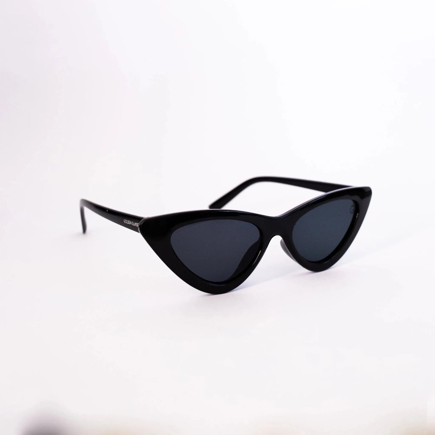 Damen Schwarze Katzenaugen Sonnenbrille