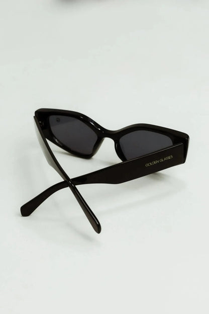 Damen ikonische schwarze Sonnenbrille