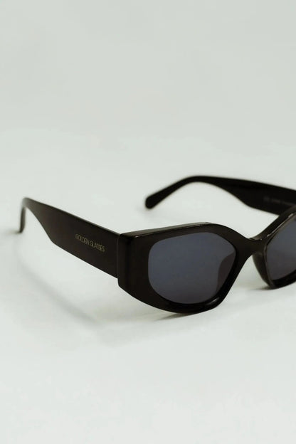 Damen ikonische schwarze Sonnenbrille
